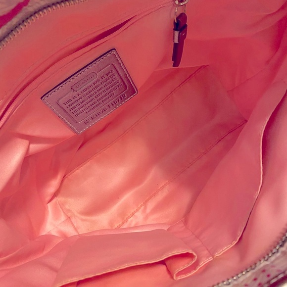 💕Coach Legacy Butterfly Floral Tea Rose Daisy Signature Shoulder Like New!!! - Picture 8 of 12